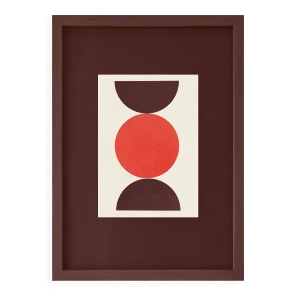 Collage abstrait sur papier encadrée signée eawy