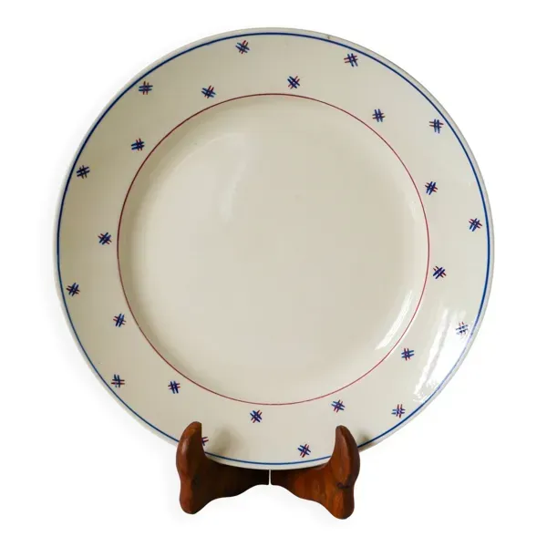 Plat rond, Lunéville modèle E Pierrée, 1940