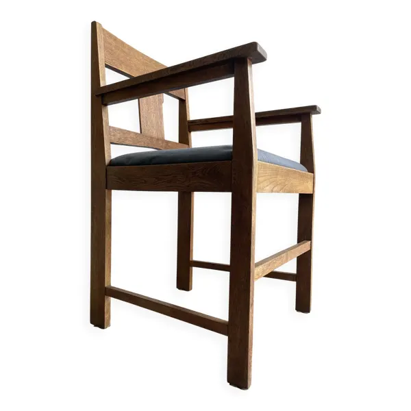 Fauteuil de l'École d'Amsterdam néerlandaise des années 1920