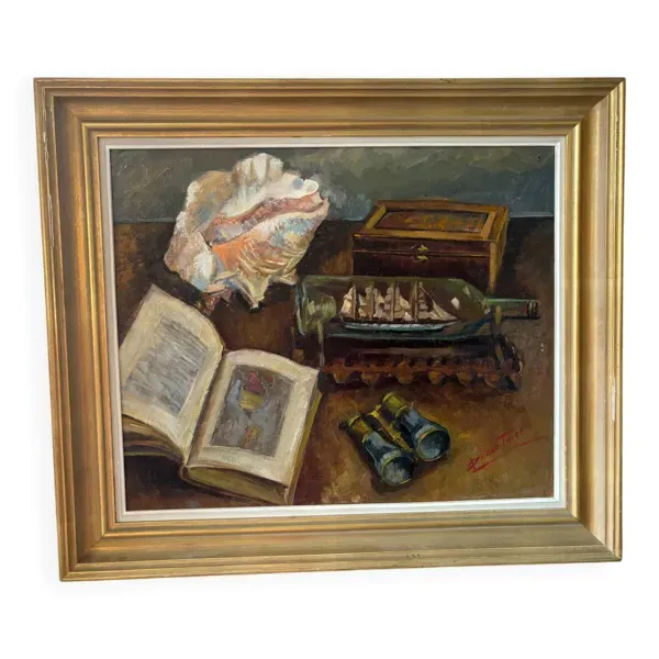 Nature morte signée du XX siècle