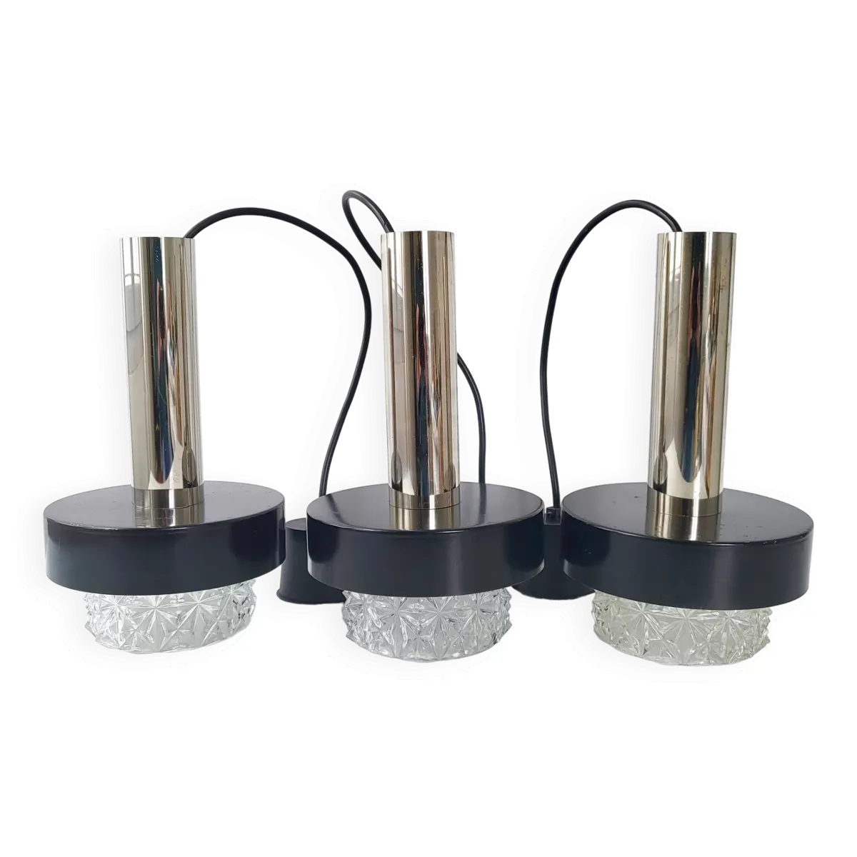 Suite de 3 suspensions vintage 1960
