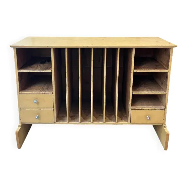 Meuble de métier à casier de tri et tiroirs