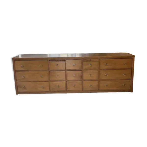 Meuble de métier chêne doré XXL années 50