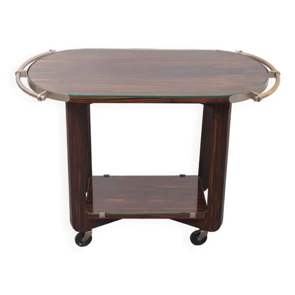 Desserte de service Art Déco en bois de Coromandel 1930