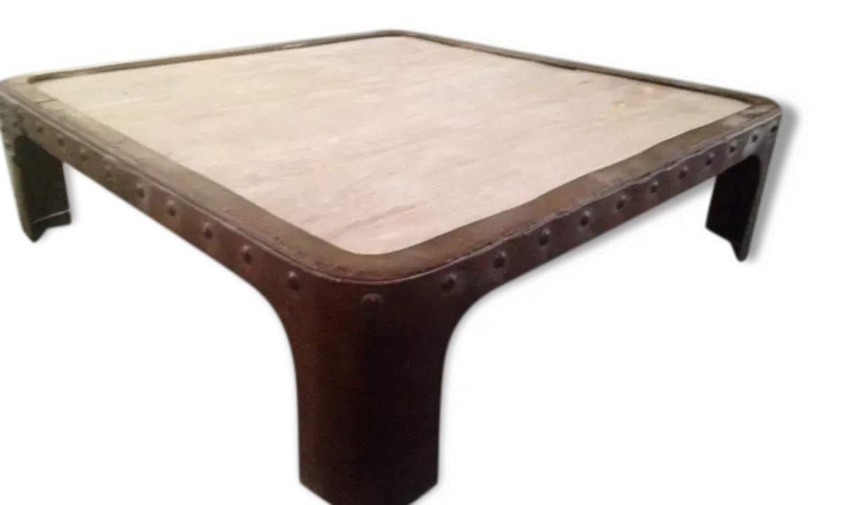 Table basse industrielle métal & bois