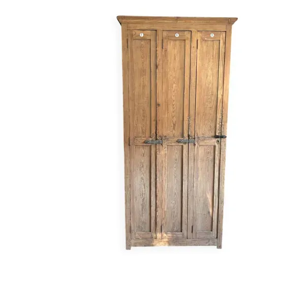 Ancien vestiaire d’atelier en bois 3 portes