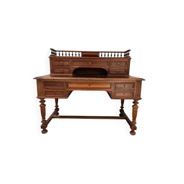Bureau à gradin en noyer XIX eme