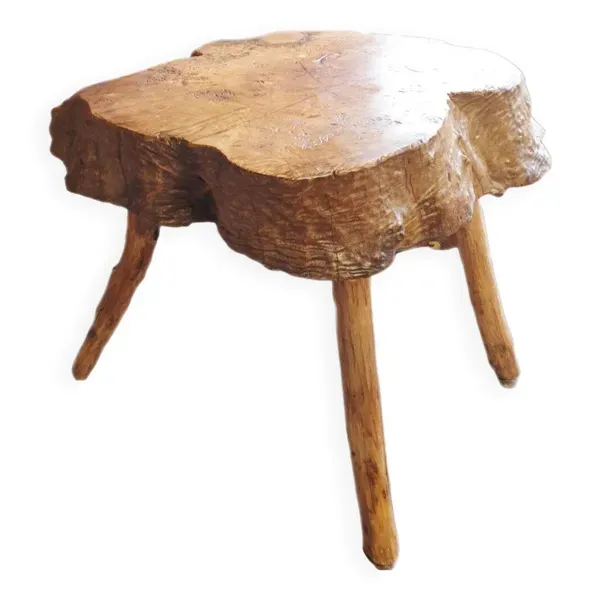 Billot/table brutaliste/primitif