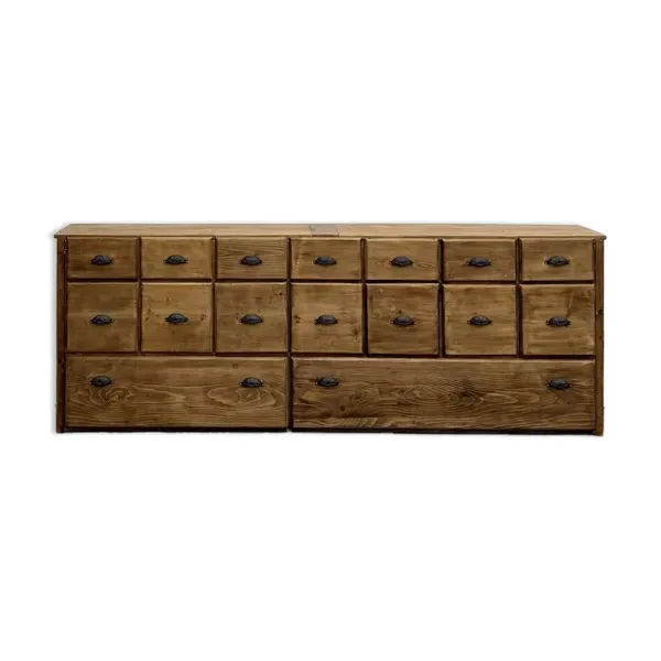 Grand Meuble de Métier en Pin