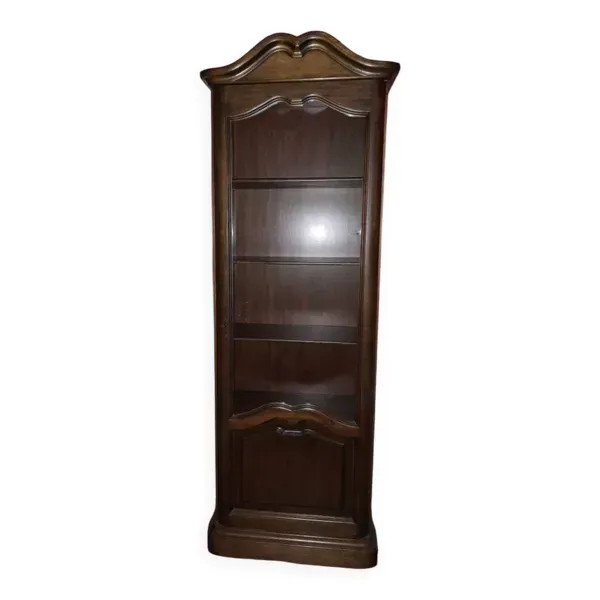 Vitrine style classique en bois verni
