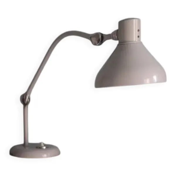 Lampe Jumo modèle GS1 vintage, lampe de chevet métal industrielle, lampe à poser, luminaire, décoration intérieur
