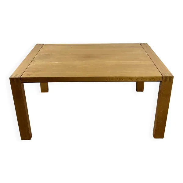 Table à allonges en orme massif huilé maison regain 1970