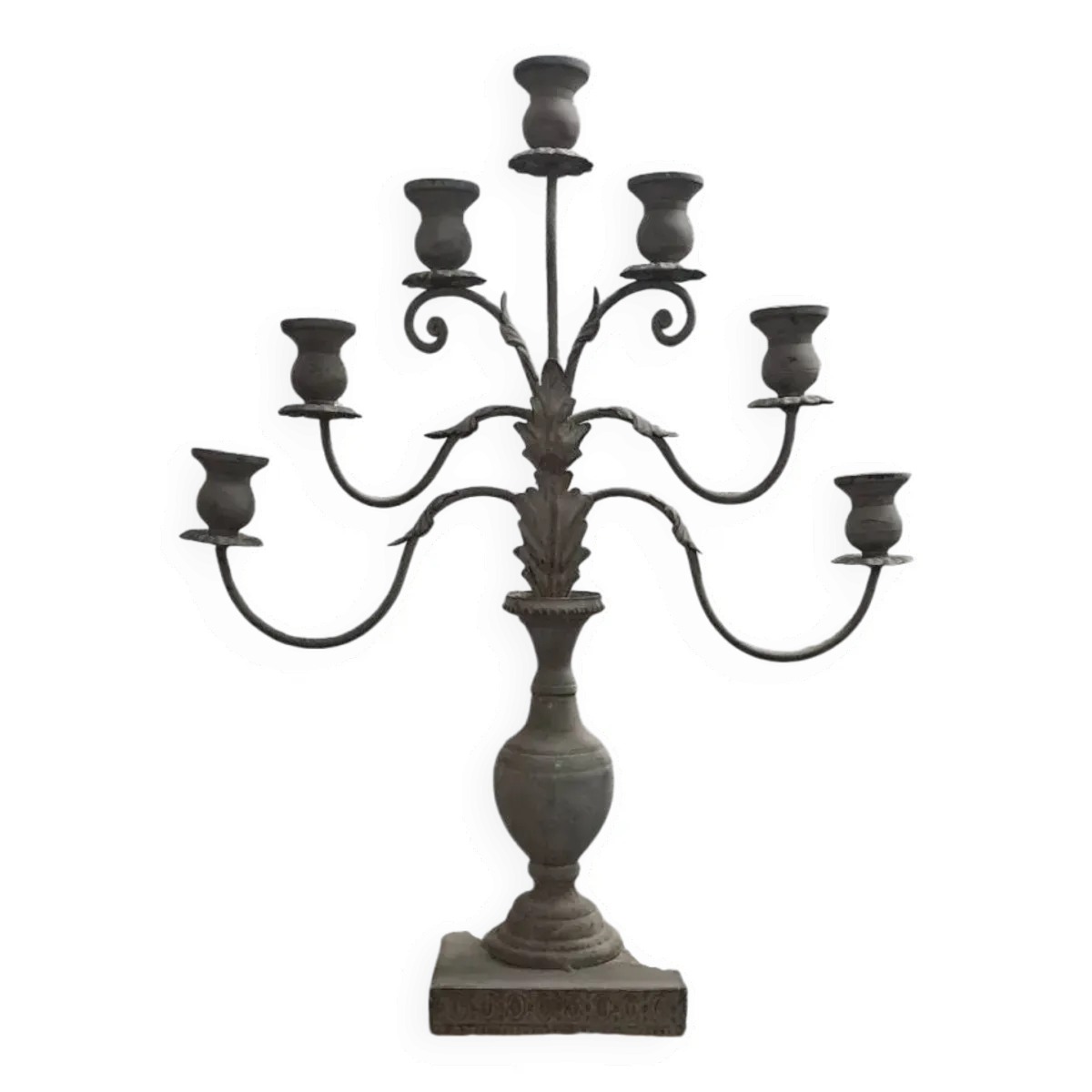 Bougeoir néo rustique en tôle