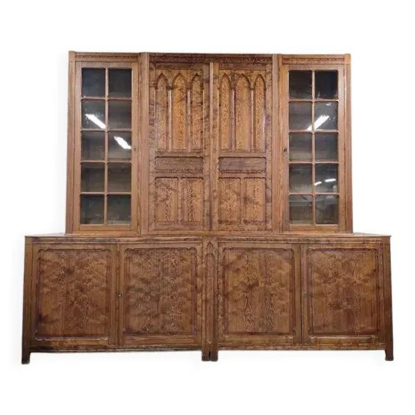 Vitrine industrielle vintage XL haute / armoire de laboratoire / armoire