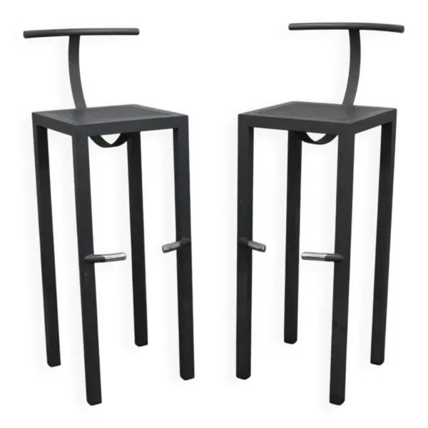Tabourets de bar Sarapis par Philippe Starck pour Aleph Driade, Italie, 1986