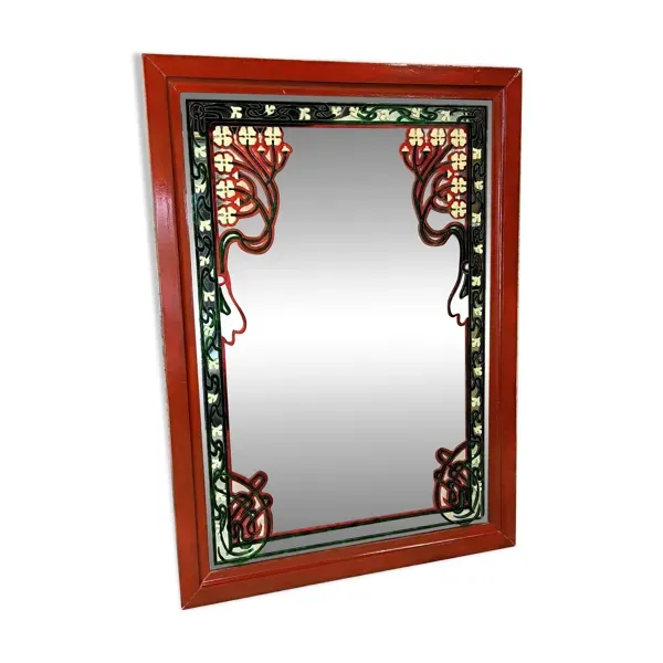 Grand miroir de style art nouveau