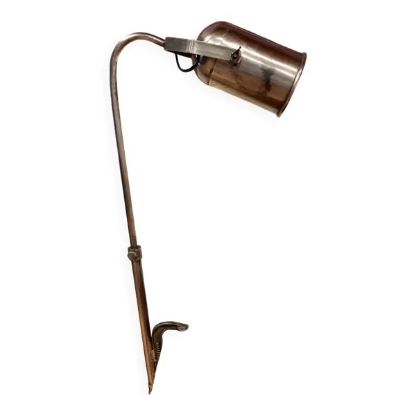 Grande lampe métal modulable industrielle 1960.