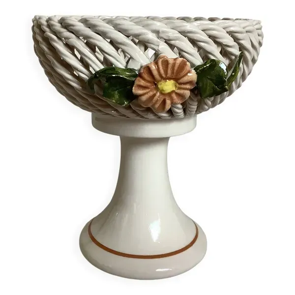 Vide poche baguier céramique tressée