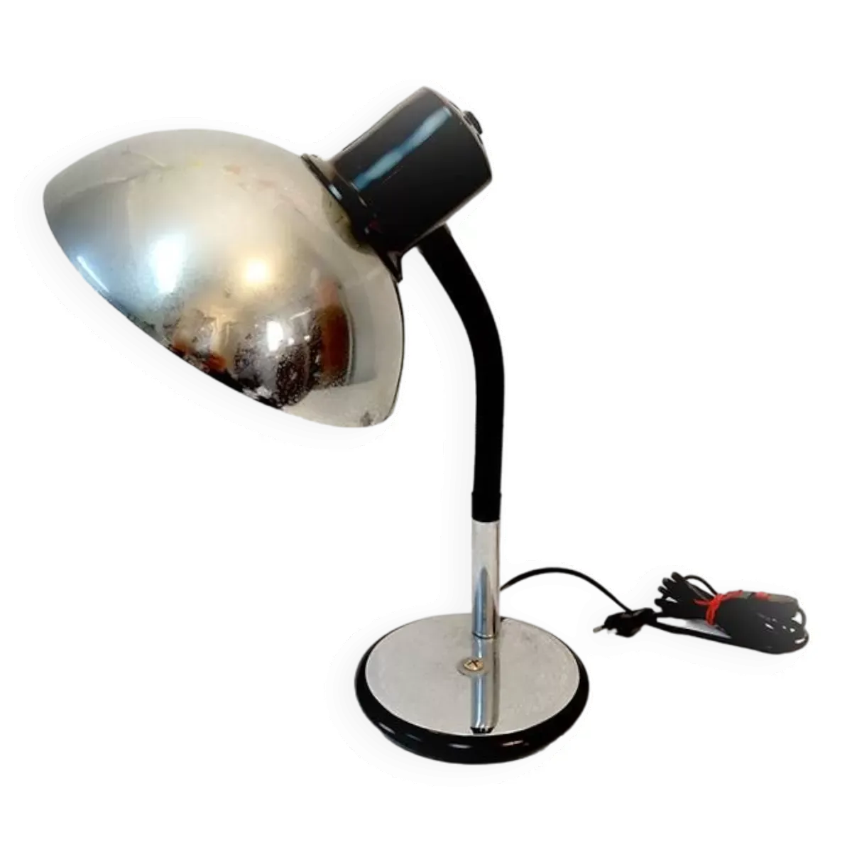 Lampe industrielle Aluminor chromée