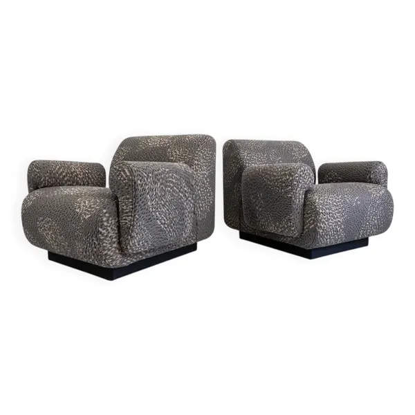 Fauteuils vintage par Eberhard Geißler, Oelsa, Allemagne, années 1970.