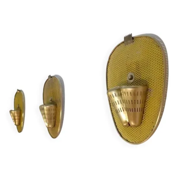 Suite d'appliques murales par MM pour Ateliers Mategot 1950s