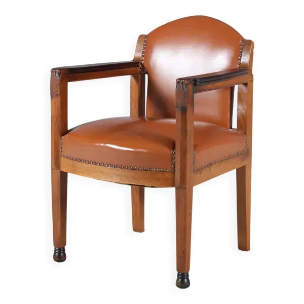 Chaise de style Amsterdamse School des années 1920 par Paul Bromberg pour 't Woonhuys, Amst