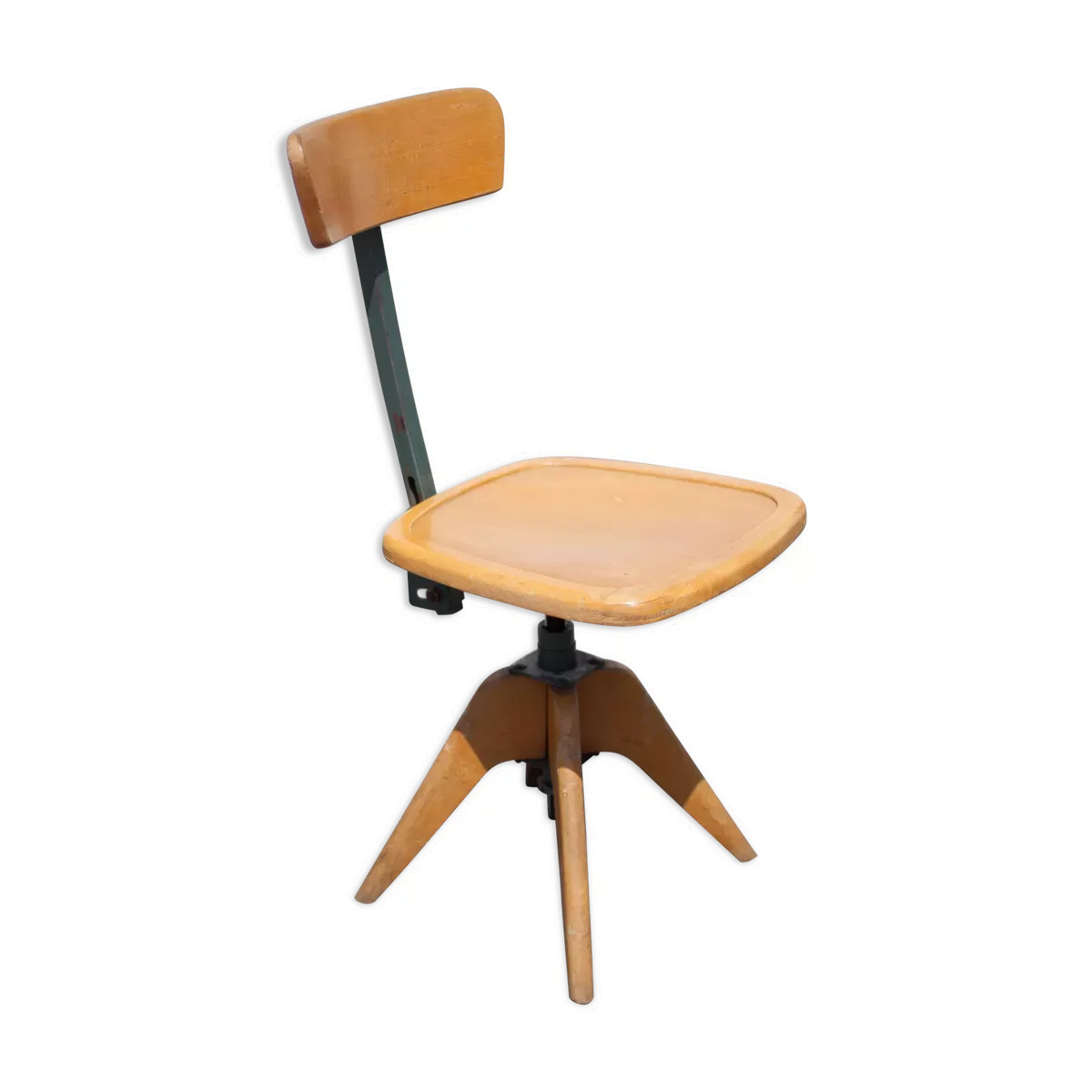 Chaise de bureau bois et métal