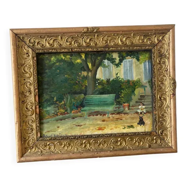 Scène de jeu datée 1909