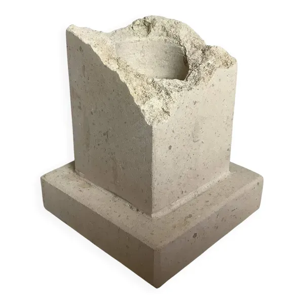 Bougeoir en travertin