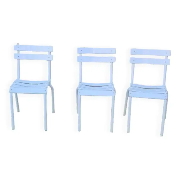 Set de 3 chaises Tolix