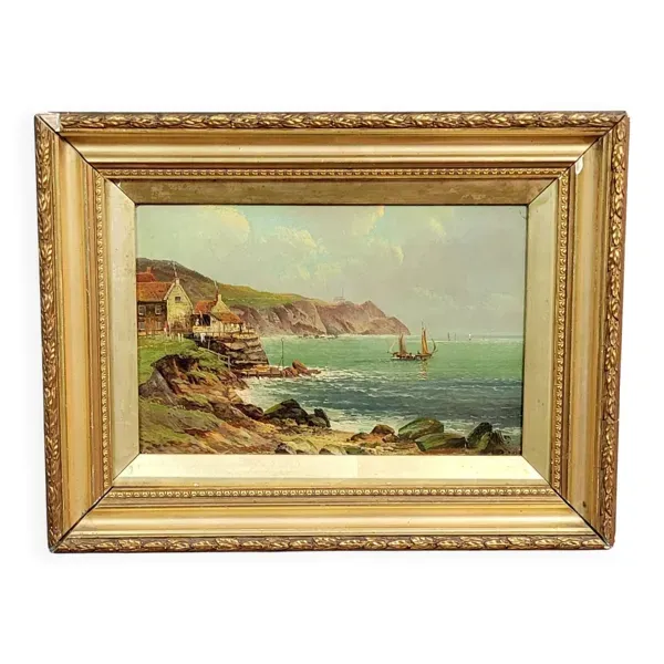 Tableau:robert weir allan (1852-1942) : huile sur toile école anglaise époq