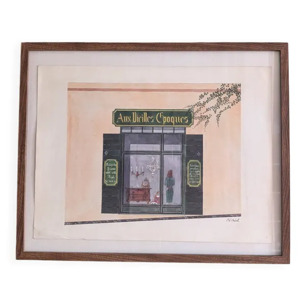 Lithographie ''Aux Vieilles Époques'' – Catherine d'Ortoli