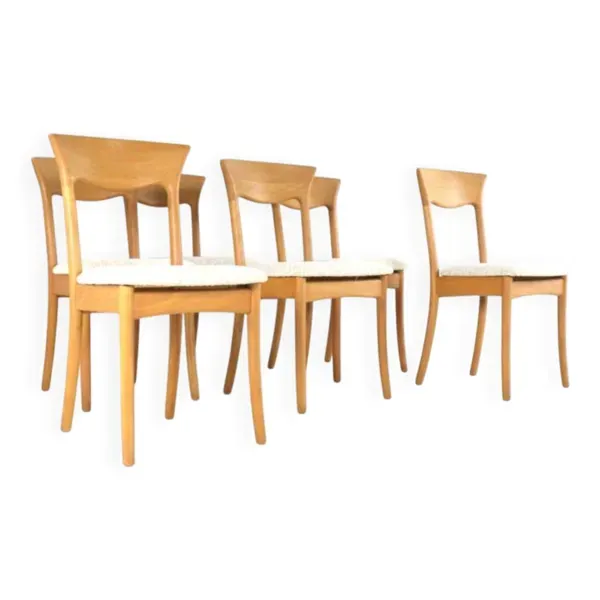Ensemble de 6 chaises Juul Kristensen pour JK Denmark - design danois