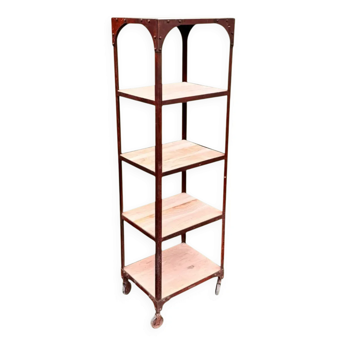 Ancien meuble d’atelier, étagère industrielle