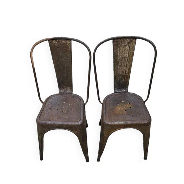 2 Chaises Métal