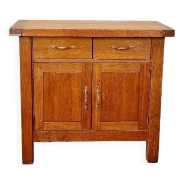 Buffet billot meuble de métier ancien