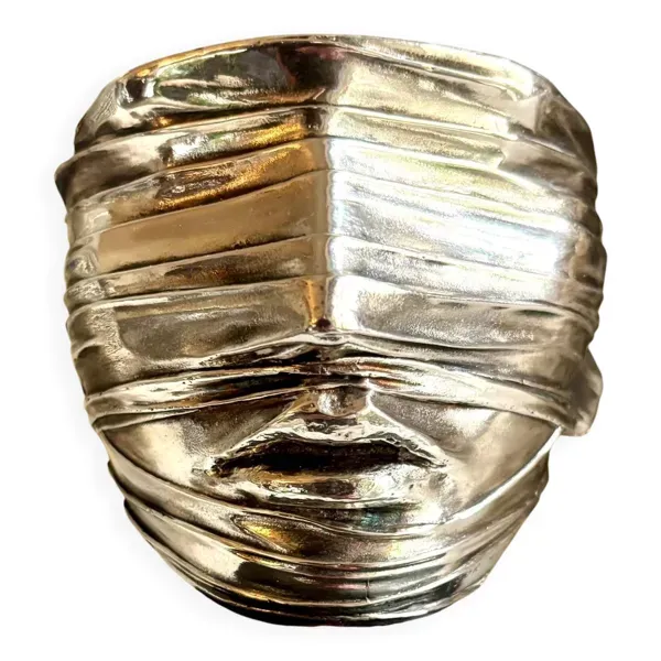 Sculpture en métal argenté signée Igor Mitoraj pour Christofle, 1977