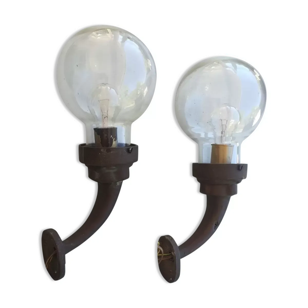 Anciennes paire d'appliques d  bateau