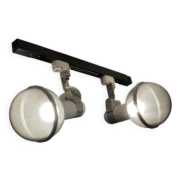 Plafonnier sur Rail Vintage • Micro Pin Spots • 1975