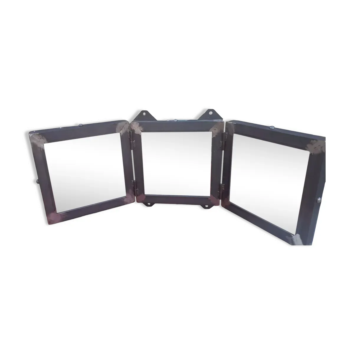 Miroir triptyque métal