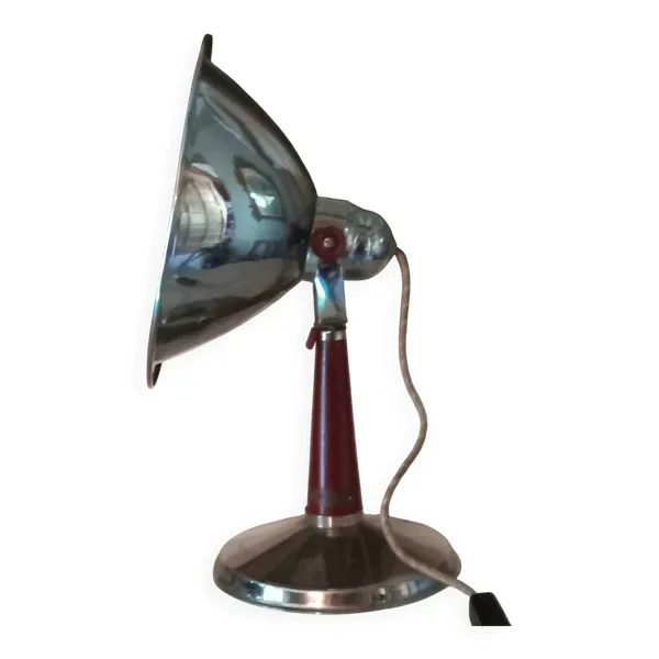 Lampe inox  industrielle  marque Atheeza à  Usés  France  1992