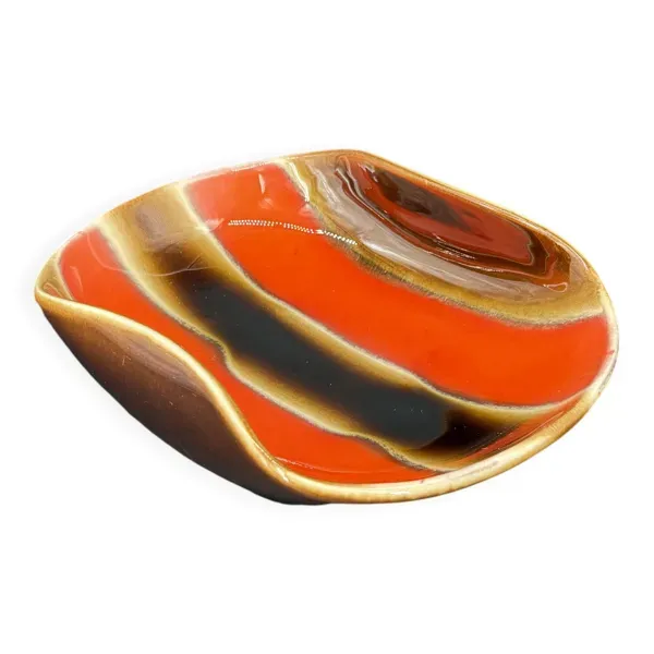 Vide-poche vintage en céramique émaillée 70's