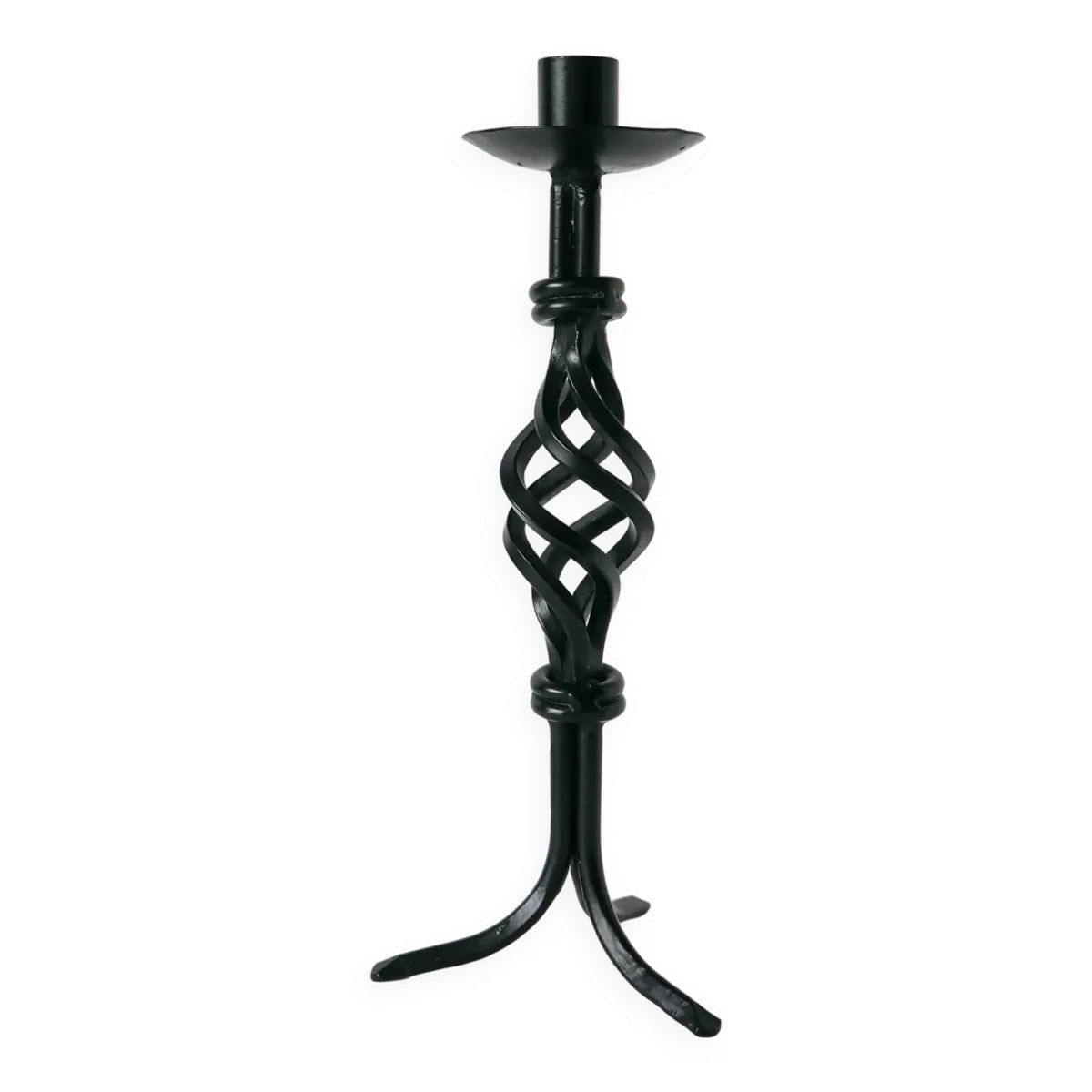 Bougeoir en fer forgé, Brutaliste, 1970