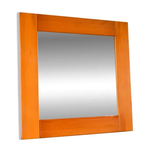 Grand miroir en pin, 1980