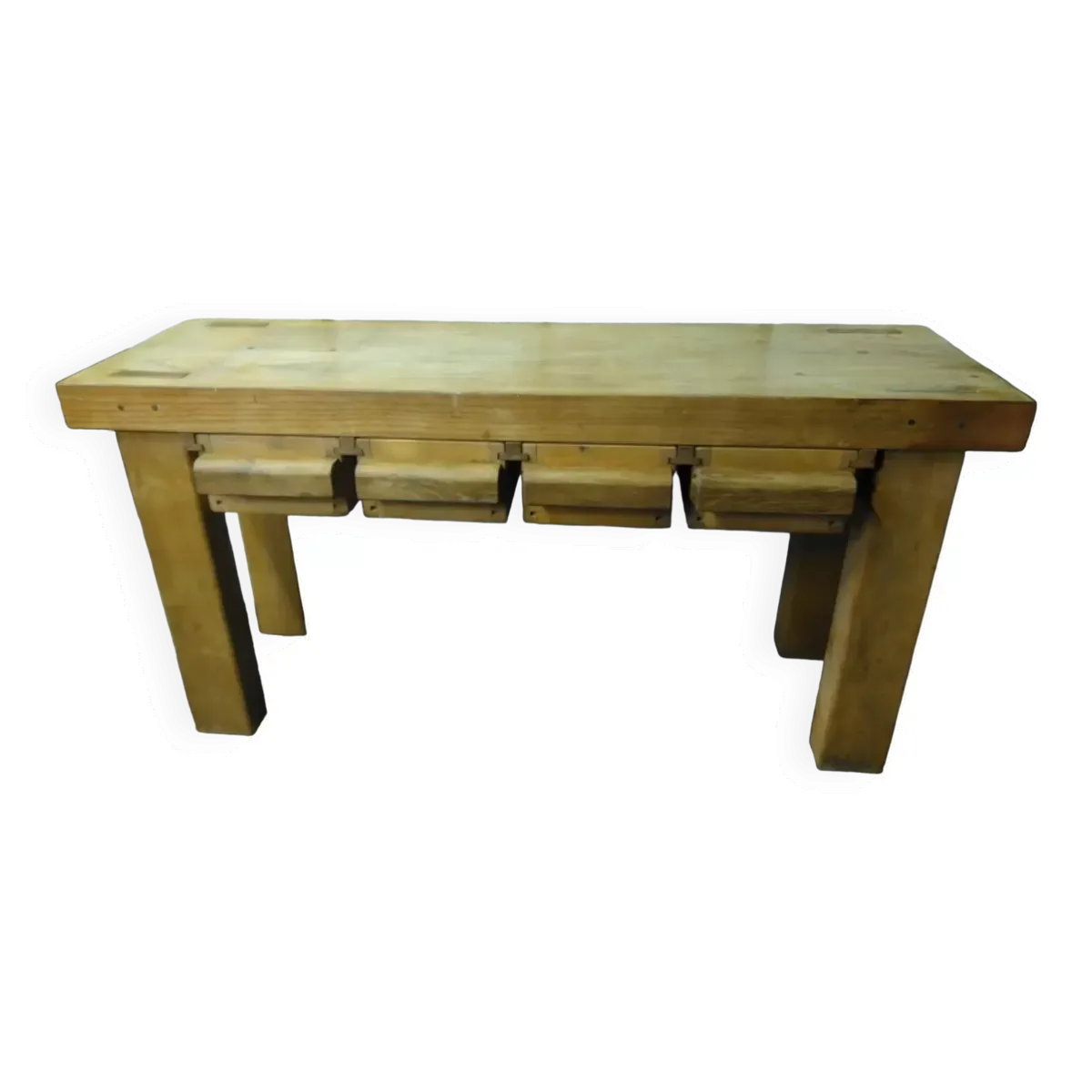 Établi en orme de menuisier