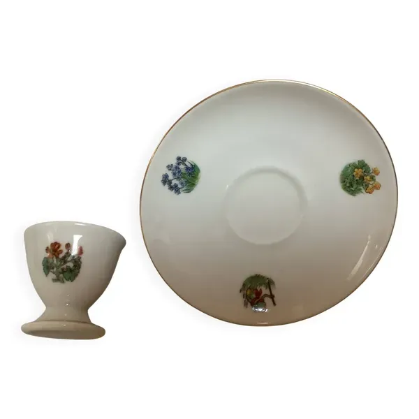 Coquetier grenouille et fleurs bavaria Germany