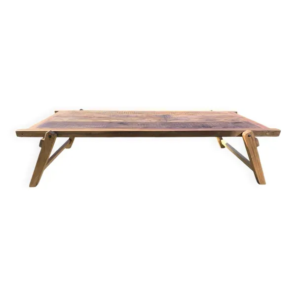 Table basse XXL en bois recyclé