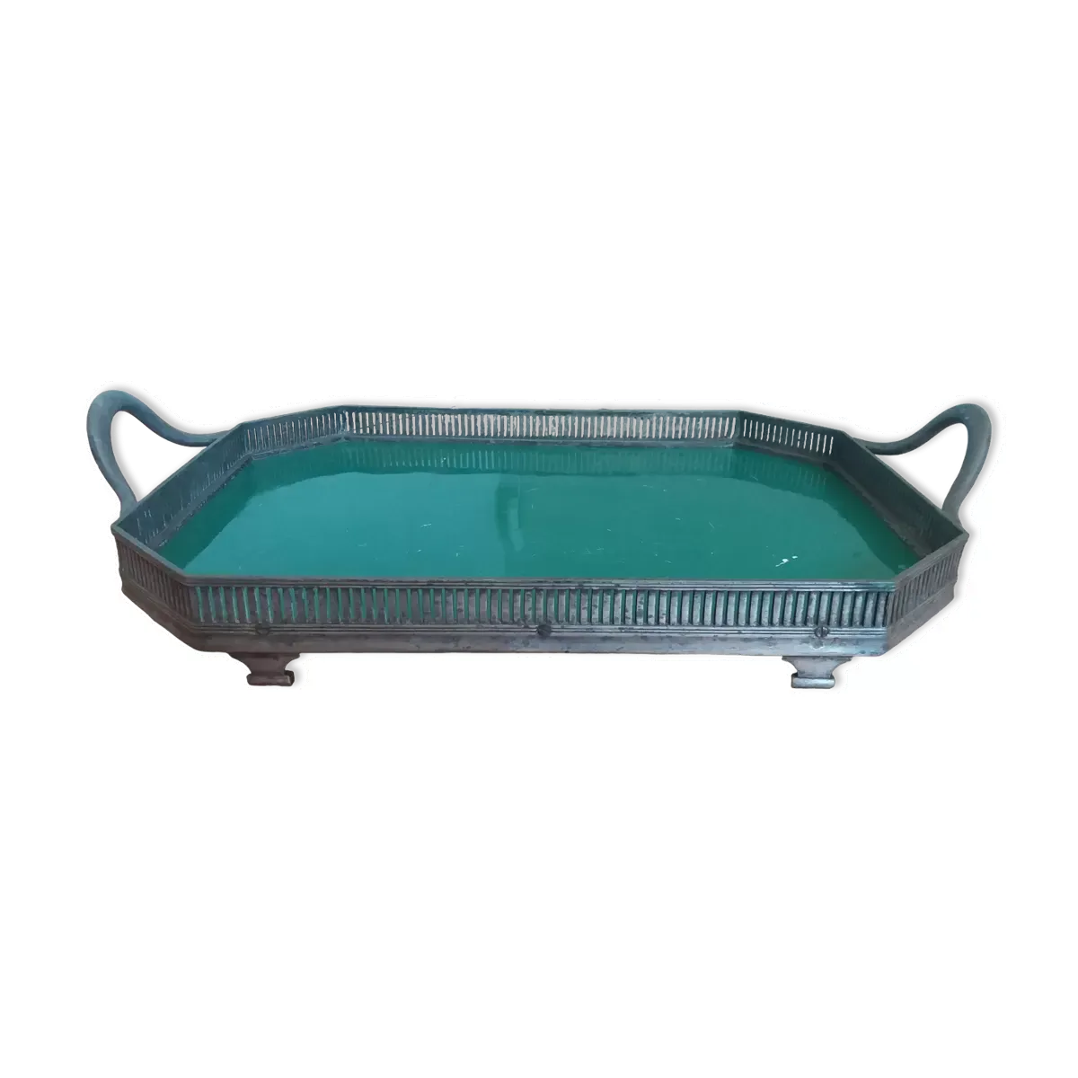 Plateau anglais Kirby Beard and Co et Royal Worcester 1911 Art Déco