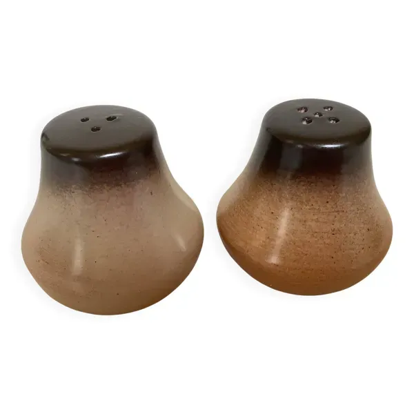 Sel et poivre céramique marron beige