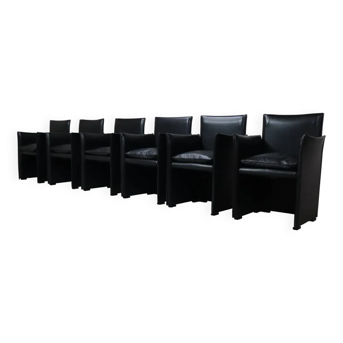 6 fauteuils Break 401 de Mario Bellini pour Cassina